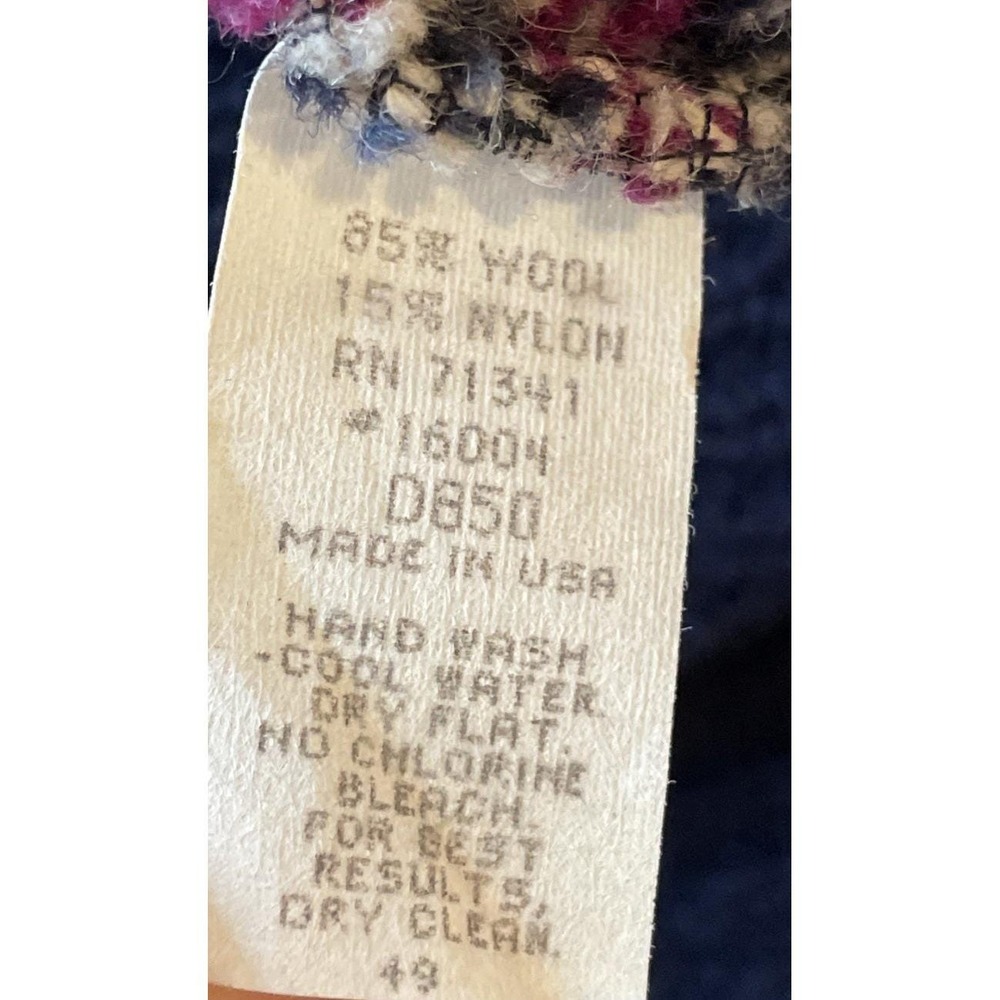Vintage Women's LL Bean Fair Isle Wool Sweater S Ski Lodge Gorpcore Made In USA - Picture 13 of 14